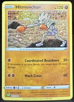 Pokemon TCG Hitmonchan 012/034 Trading Card Game Classic Holo Card - Image 1