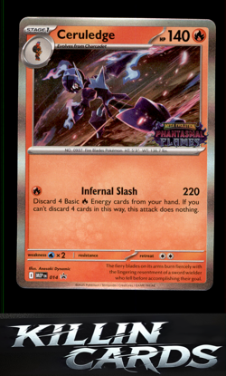 Ceruledge (Prerelease) 014 Pokemon Promo ME: Mega Evolution Promo Card NM - Image 1