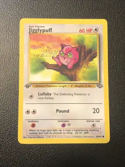 Jigglypuff 54/64 Jungle First Edition 1st Pokemon Card Mint TCG Wotc - Image 1