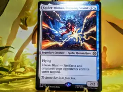Spider-Woman Stunning Savior magic the gathering spider-man trading card singles - Image 1
