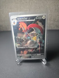 Escavalier 138/086 Illustration Rare Pokemon Card TCG S&V BLACK BOLT NM+ - Image 1