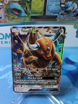 Tauros GX - 100/149 - Pokemon Sun & Moon Base Set Ultra Rare Card NM - Image 1