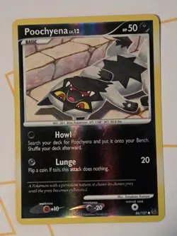 Poochyena 86/127 Reverse Holo - Platinum Set - Pokemon Card - Lightly Played - Image 1