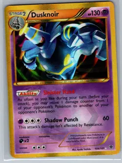 Dusknoir (Secret Rare) 104/101 Holo Plasma Blast - Pokemon Card - NM - Image 1