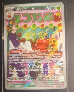 Pokemon card Dipplin 170/167* SV06 Twilight Masquerade Illustration Rare ENG - Image 2