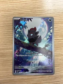 🔥Pokemon TCG Zorua White Flare Illustration Rare Holo Card 142/086 NM+🔥 - Image 1