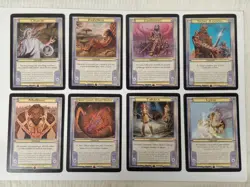 Magic The Gathering - 8 Oversized Vanguard Cards 1998 - Series #3 Complete Set - Image 1