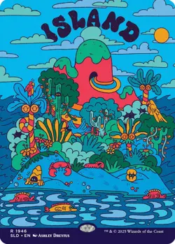 🔥 Island (1946) NONFOIL PRESALE Flower Power Secret Lair Ashley Dreyfus MTG 🔥 - Image 1