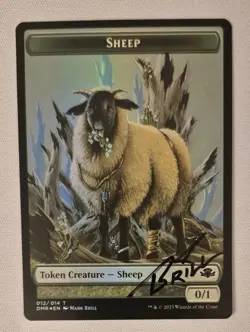 Sheep Token Foil Signed Artist Proof MTG (Last One) - Image 1