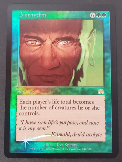 MTG 1x Biorhythm - Foil Onslaught Light Play (LP) , English Magic the Gathering - Image 1