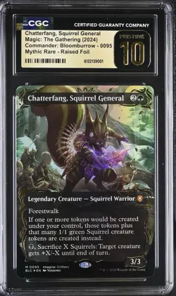 Magic The Gathering Chatterfang Squirrel General Raised Foil CGC Pristine 10 - Image 1