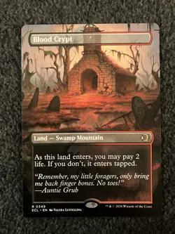 Magic The Gathering MTG - Blood Crypt (Borderless) - Lorwyn Eclipsed - Image 1