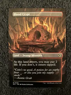Magic The Gathering MTG - Blood Crypt (Borderless) - Lorwyn Eclipsed - Image 2