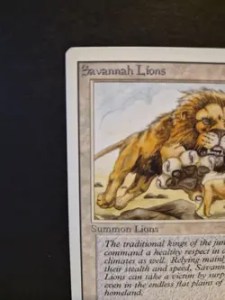 MTG Savannah Lions Creature White 2/1 Daniel Gelon Magic the Gathering - Image 2