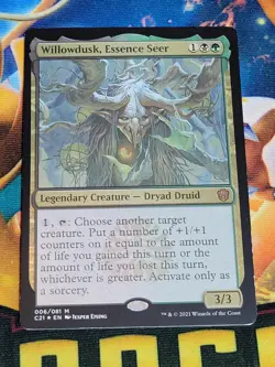 C277 MAGIC MTG WILLOWDUSK, ESSENCE SEER MYTHIC FOIL THICK STOCK NM - Image 1