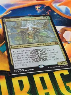 C277 MAGIC MTG WILLOWDUSK, ESSENCE SEER MYTHIC FOIL THICK STOCK NM - Image 2