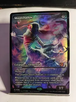 Moonshadow (0386) (Showcase) Lorwyn Eclipsed Foil NM straight to sleeve - Image 1