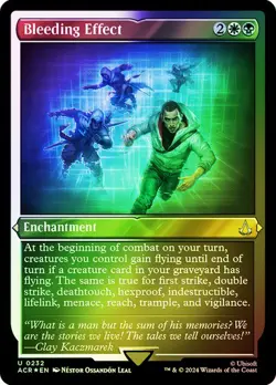 Magic The Gathering MTG BLEEDING EFFECT ETCHED FOIL Assassin's Creed NM - Image 1