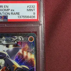 PSA 9 MINT Pokemon Cynthia’s Garchomp EX Destined Rivals Special 232/182 - Image 4