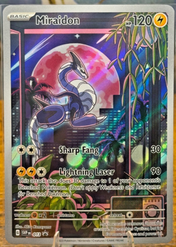 POKEMON MIRAIDON 013 BLACK STAR PROMO SCARLET & VIOLET Holo Rare TCG Card - Image 1