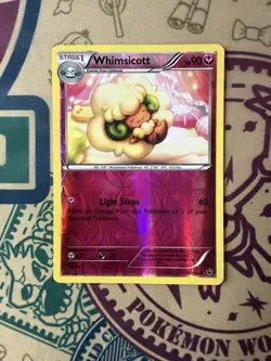 Pokemon TCG Whimsicott Fates Collide 71/124 Reverse Holo Uncommon - Image 3