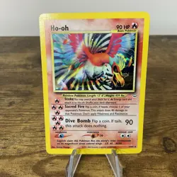 2001 Pokemon HO-OH #7/64 Neo Revelation Unlimited Holo Rare - Image 1