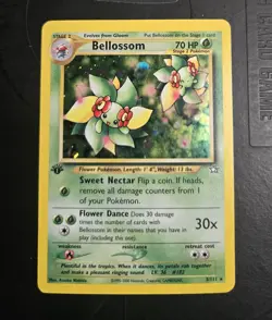 Pokemon TCG Bellosom 3/11 Neo Genesis Holo Rare First 1st Edition - Image 1