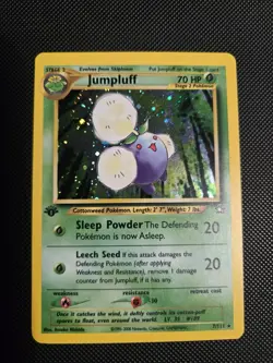 Jumpluff 7/111 Neo Genesis Holo 1st Edition Pokemon Card - Image 1