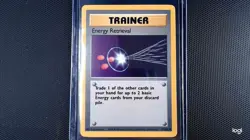 Energy Retrieval 81/102 Base Set Pokemon Card Reverse Misprint Error - Image 2