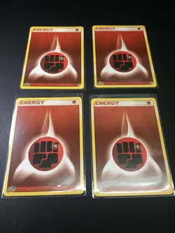 Pokemon EX Ruby & Saphire Fighting Energy Common Energy Card 105/109 x4 - Image 1