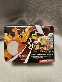 Pokemon Fall 2020 Collector’s Chest Lunch Box Tin Charizard Factory Sealed - Image 1