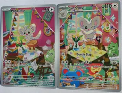 Minccino 182/162 & Cinccino 183/162 Temporal Forces IR Set Pokemon Near Mint - Image 2