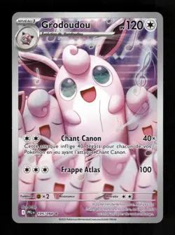 Carte Pokemon Grodoudou 105/094 Flammes Fantasmagoriques Francais - Image 1