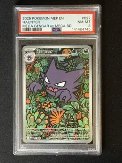 Haunter #027 2025 Pokemon Black Star Promo PSA 8 NM-MT - Image 1