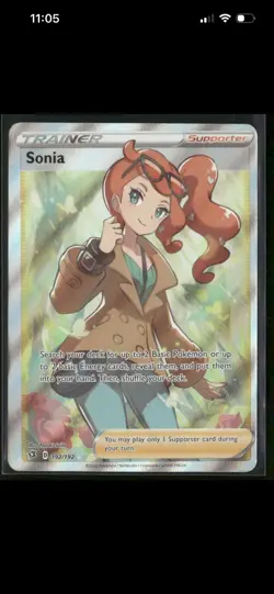Sonia Full Art 192/192 - Pokemon TCG SWSH02: Rebel Clash - Image 1