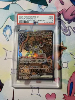 Sandy Shocks EX SIR 159/131 PSA 9 MINT (Pokemon Prismatic Evolutions 2025) - Image 1