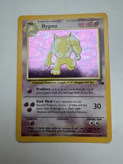 RARE Pokemon Hypno Holo Fossil Unlimited 8/62 - NM/BETTER!!! 🔥 - Image 1