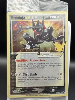 Greninja Gold Star SWIRL 💫 SEALED Promo SWSH144 Pokemon Holo Celebrations 💫 - Image 3