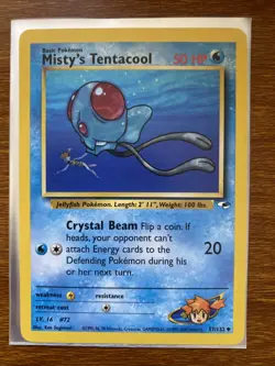 Misty's Tentacool #57 Pokemon Gym Heroes - Image 1