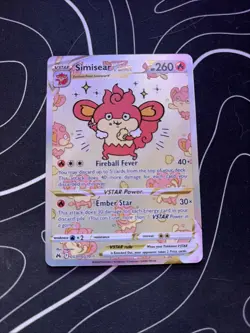 Simisear VSTAR Crown Zenith Galarian Gallery GG37 Ultra Rare Pokemon TCG - Image 1