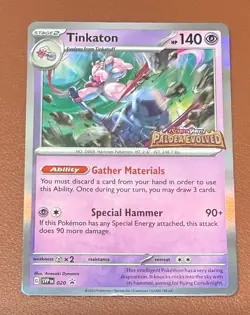Pokemon Tinkaton 020 Black Star Promo STAMPED Paldea Evolved NM/M Pack Fresh - Image 1