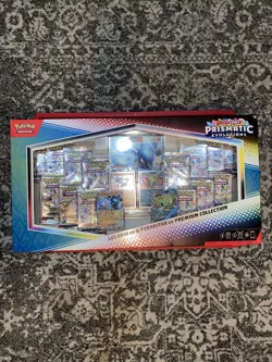 Pokemon TCG Prismatic Evolutions Lucario Ex & Tyranitar Ex Premium Collection - Image 1