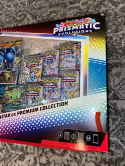 Pokemon TCG Prismatic Evolutions Lucario Ex & Tyranitar Ex Premium Collection - Image 4