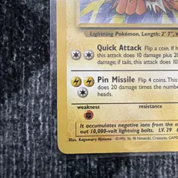 Pokemon Jolteon TCG Jungle 20/64 Regular Rare Non-Holo - Image 4