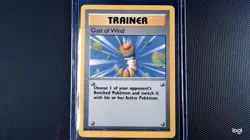 🔥 POKEMON NFC MISCUT BASE SET GUST OF WIND Miscut Reverse Side Error - Image 2