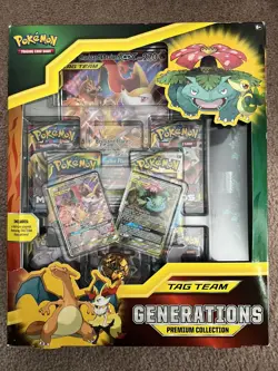 2019 factory sealed Pokemon Tag Team Generations Premium Charizard & Braixen. 820650804205 - Image 1