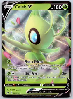 Celebi V 001/202 (NM) - SWSH01: Sword & Shield - Ultra Rare - Pokemon TCG - Image 1