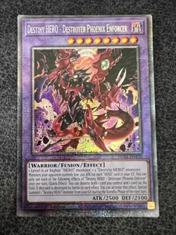 Yugioh Destiny HERO - Destroyer Phoenix Enforcer POTE-EN100 Starlight Rare NM - Image 1
