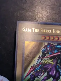 Yu-Gi-Oh! ULTRA RARE GAIA THE FIERCE KNIGHT LOB-006 1996 VINTAGE PRINT NM/VLP - Image 5