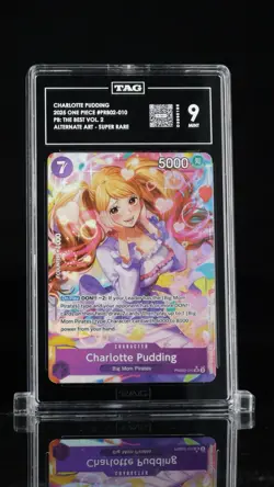 CHARLOTTE PUDDING One Piece TAG 9 PRB02-010 Alt Art The Best Vol.2 NM English - Image 1